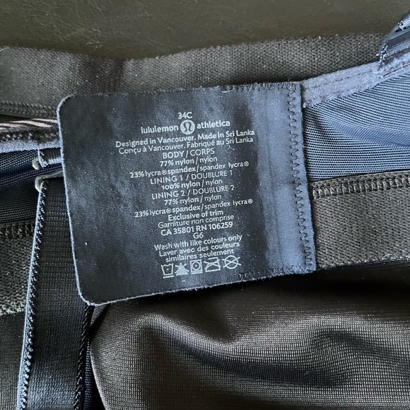 Lululemon Ta Ta Tamer Bra We Are Free From Space Deep Indigo Multi Size 34C - Picture 6 of 7